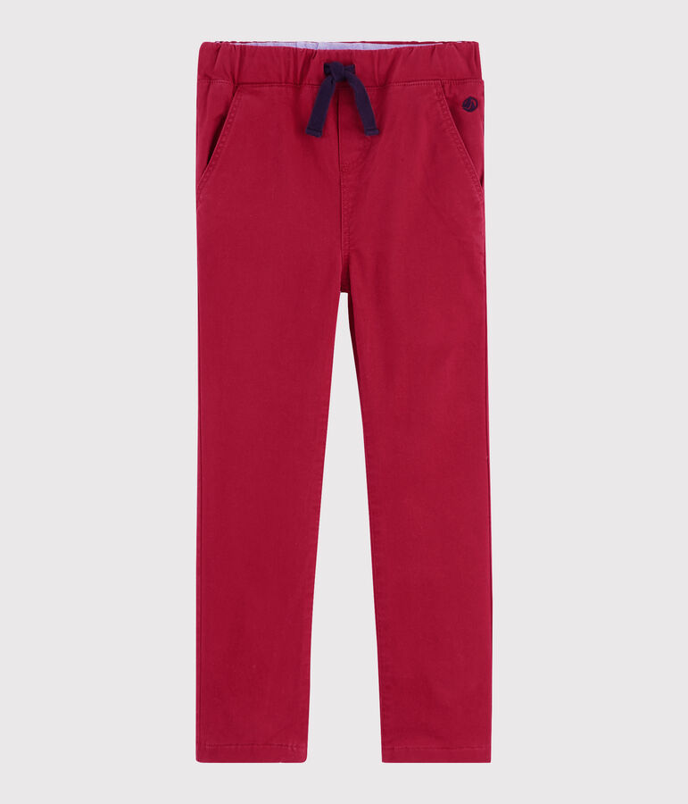 Pantalon chaud enfant gar&ccedil;on rouge TERKUIT