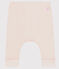 Caleçon bébé en côte 2x2 en coton biologique rose FLEUR