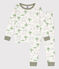 Pyjama dromadaires en coton enfant blanc MARSHMALLOW/blanc MULTICO