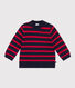 Pull en laine et coton rayé marinière bébé