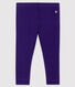 Legging bébé fille en côte 1x1 unie
