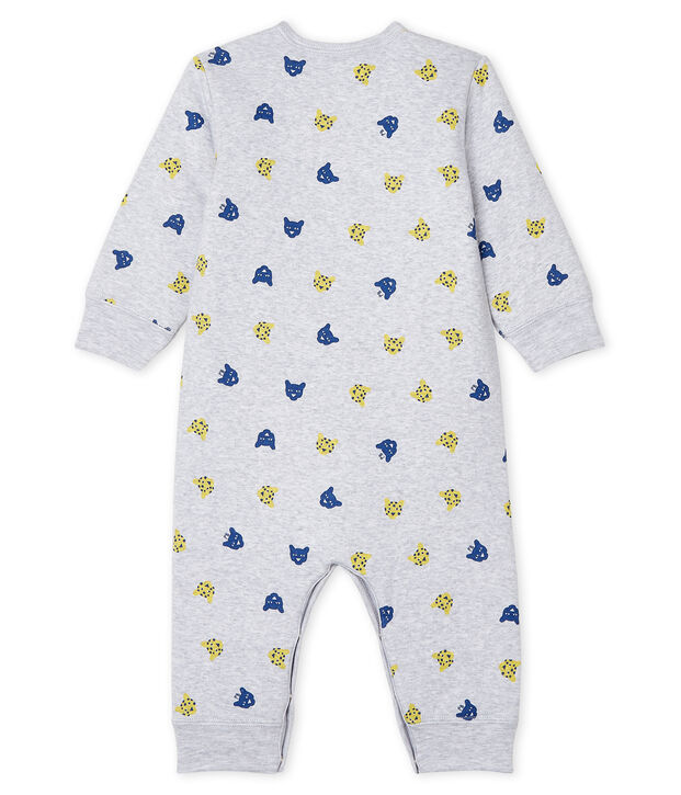 Dors Bien sans pieds b&eacute;b&eacute; gar&ccedil;on en c&ocirc;te ouatin&eacute;e gris/multicouleur