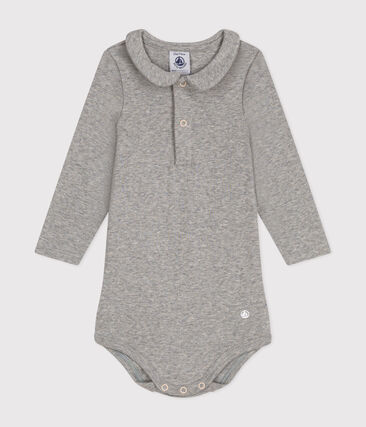 PETIT BATEAU - Body manches longues col en coton bébé