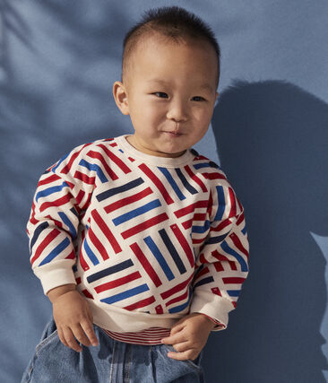 PETIT BATEAU - Sweatshirt bébé imprimé graphique en molleton
