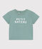 T-shirt bébé en coton à manches courtes uni vert PAUL