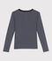 Tee-shirt Femme l'Iconique en coton rayé bleu SMOKING/blanc MARSHMALLOW