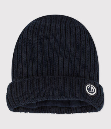 PETIT BATEAU - Bonnet bébé en tricot doublé en polaire recyclée