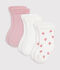 Lot de chaussettes b&eacute;b&eacute; en coton &eacute;ponge l&eacute;ger uni multicouleur