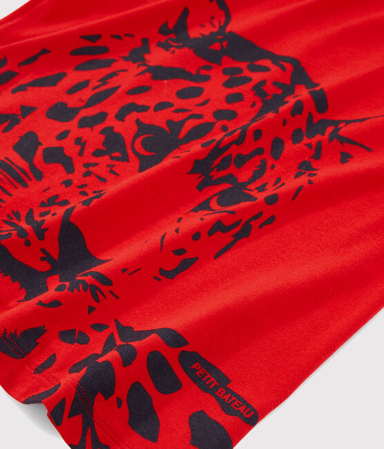 Tee-shirt enfant garcon rouge TERKUIT