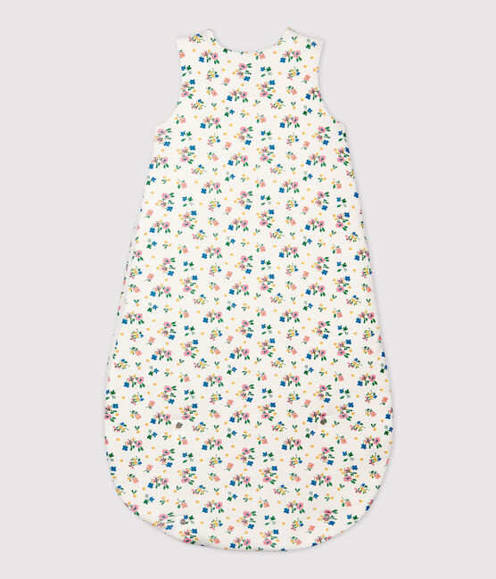 Gigoteuse bébé imprimé fleurs en coton biologique blanc MARSHMALLOW/blanc MULTICO