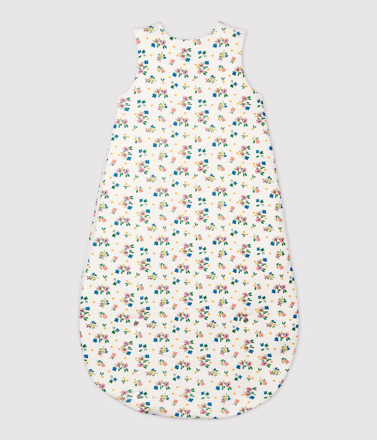 Gigoteuse b&eacute;b&eacute; imprim&eacute; fleurs en coton biologique blanc MARSHMALLOW/blanc MULTICO