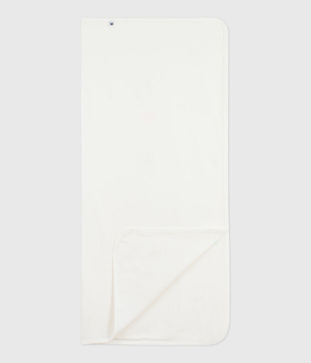 Lange en coton b&eacute;b&eacute; blanc