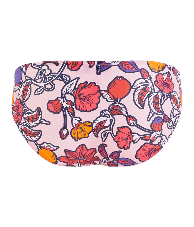 Bas de maillot de bain &eacute;coresponsable femme rose/multicouleur