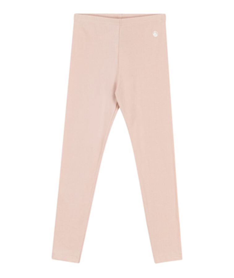 Legging en jersey &eacute;lasthanne enfant fille rose