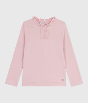 Tee-shirt enfant manches longues en coton uni