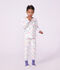 Pyjama enfant en molleton imprim&eacute; dragons blanc/multicouleur
