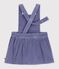Robe b&eacute;b&eacute; sans manches en velours c&ocirc;tel&eacute; uni violet