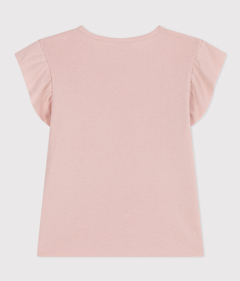Tee-shirt en coton enfant fille rose SALINE