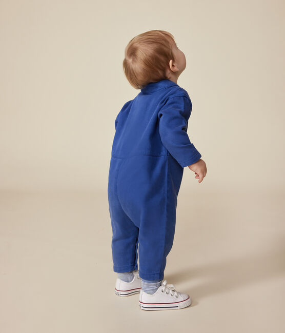 Combinaison longue en coton lyocell bébé bleu INCOGNITO