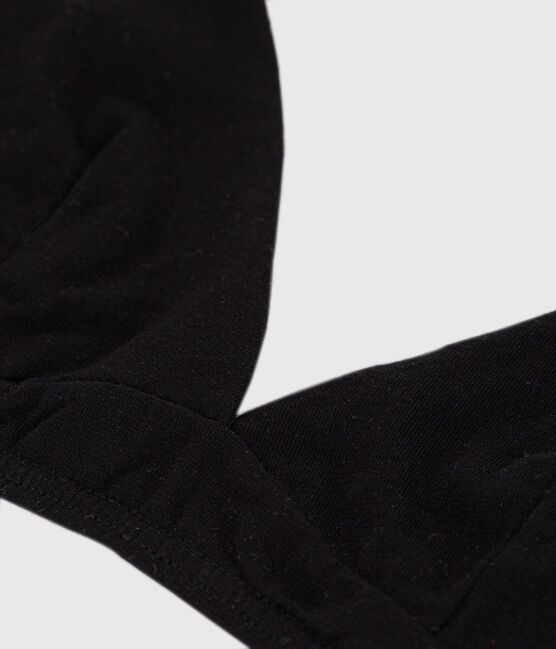Soutien-gorge en coton et élasthanne femme noir BLACK