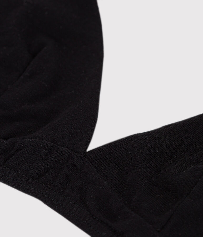 Soutien-gorge en coton et &eacute;lasthanne femme noir BLACK