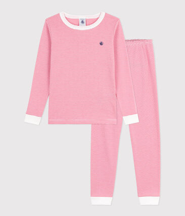 Pyjama enfant en coton jambes très ajustées à rayures
