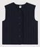 Cardigan sans manches moelleux Femme bleu SMOKING