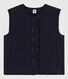 Cardigan sans manches moelleux Femme