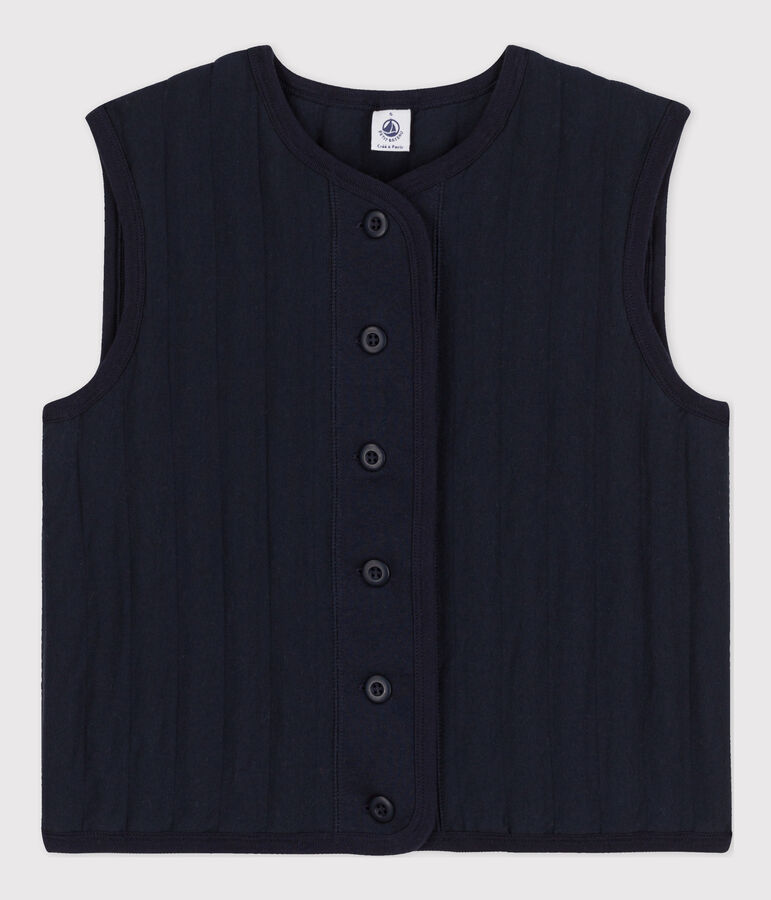 Cardigan sans manches moelleux Femme bleu SMOKING