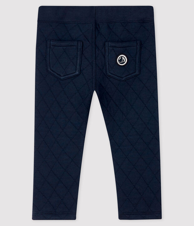 Pantalon en tubique b&eacute;b&eacute; gar&ccedil;on bleu marine