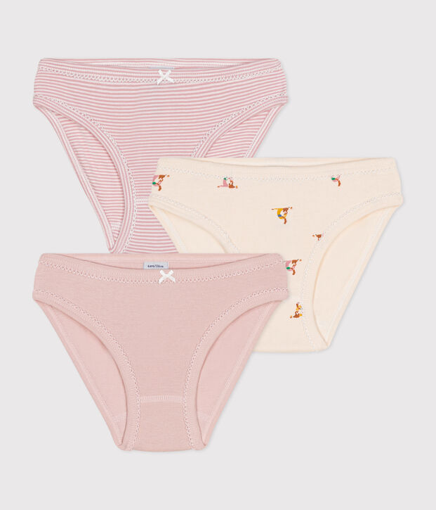Lot de 3 culottes en coton enfant multicouleur