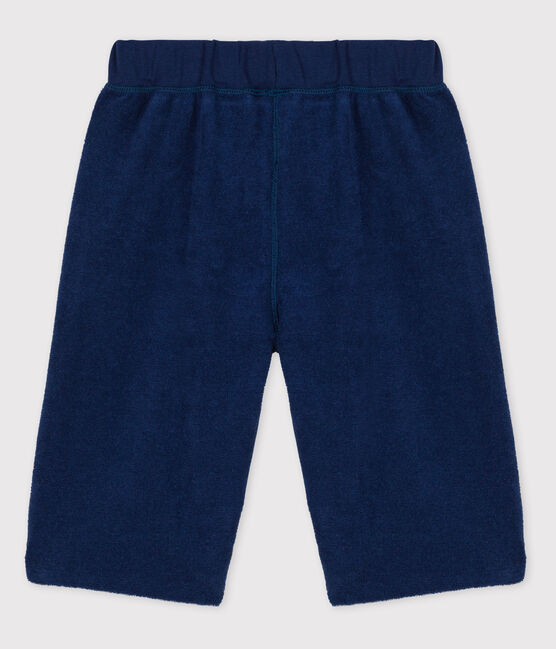 Bermuda en bouclette éponge enfant garçon bleu MEDIEVAL