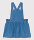 Robe sans manche en denim léger bébé