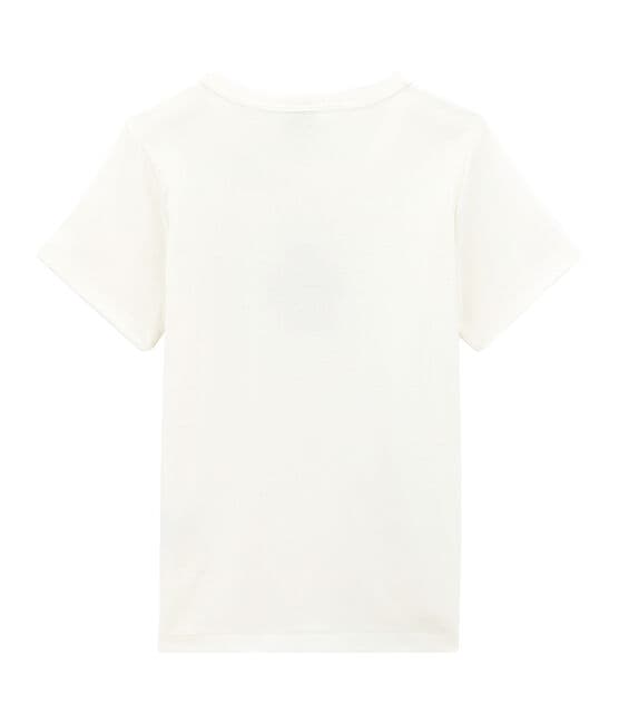tee-shirt manches courtes petit garçon blanc MARSHMALLOW
