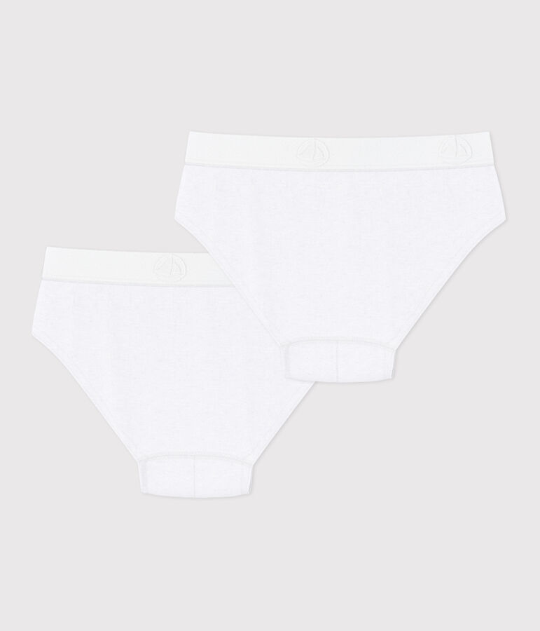 Lot de 2 slips unis en coton enfant variante 1
