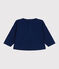 Sweat bébé en coton, uni bleu MEDIEVAL