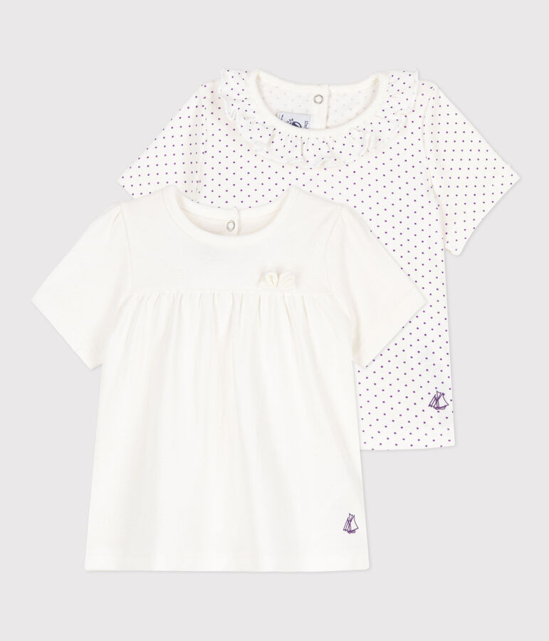 Lot de 2 tee-shirts b&eacute;b&eacute; fille multicouleur