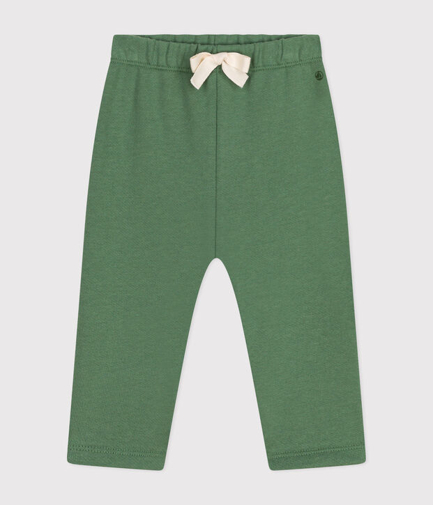 Pantalon en molleton b&eacute;b&eacute; vert