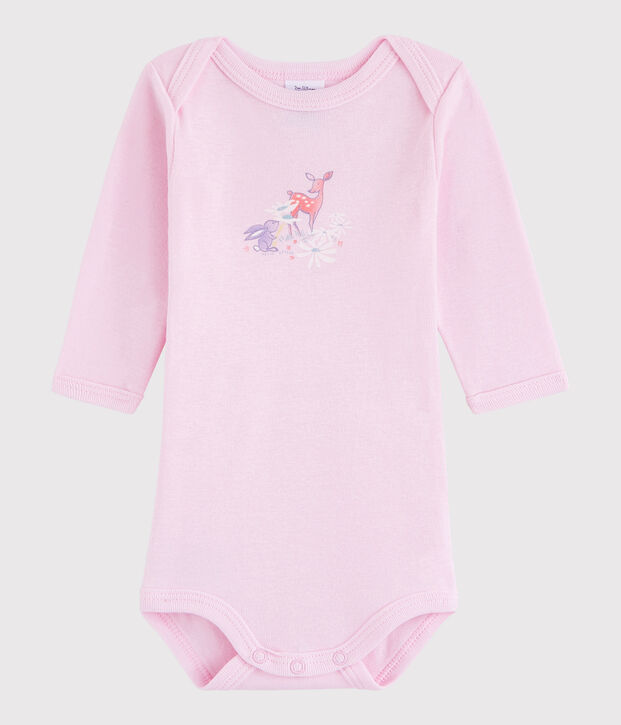 Body manches longues b&eacute;b&eacute; fille-gar&ccedil;on rose