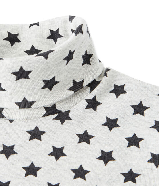 Sous-pull garçon imprimé étoiles gris BELUGA/gris MAKI
