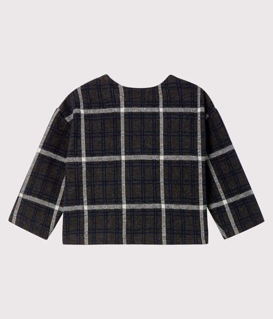 Cardigan bébé fille à carreaux noir CITY/blanc MULTICO