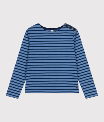Marinière boutonnée en coton Femme