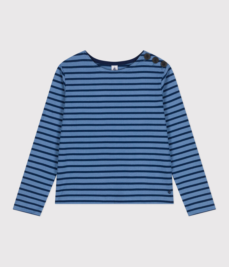 Marini&egrave;re boutonn&eacute;e en coton Femme bleu BEACH/ MEDIEVAL