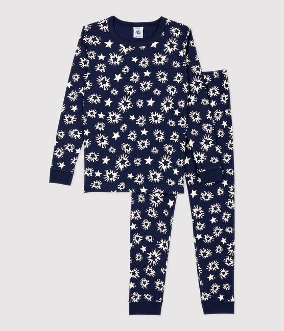 Pyjama snugfit imprimé étoiles petit garçon bleu SMOKING/blanc MARSHMALLOW