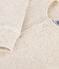 Combinaison longue bébé en maille côtelée beige MONTELIMAR CHINE