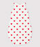 Gigoteuse bébé en coton à cœurs TOG 2 blanc MARSHMALLOW/rouge TERKUIT