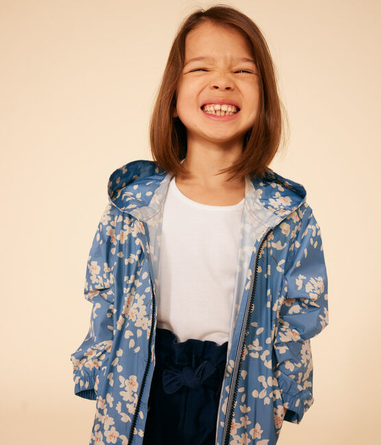 Coupe-vent léger enfant fille bleu BEACH/ MULTICO