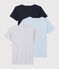 Lot de 3 tee-shirts manches courtes unis petit garçon en coton biologique variante 1