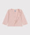 Cardigan en coton bébé rose SALINE