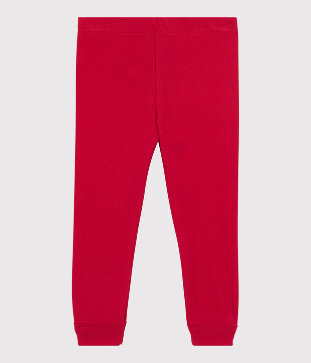 Legging en coton b&eacute;b&eacute; rouge